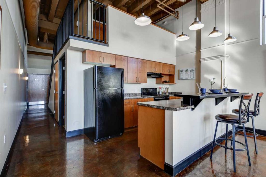 Milwaukee Lofts Apartments Kitchenette
