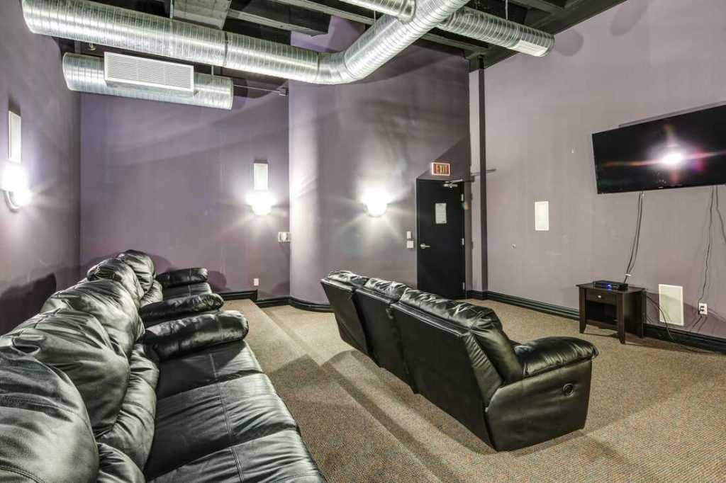 Milwaukee Lofts Theater Room